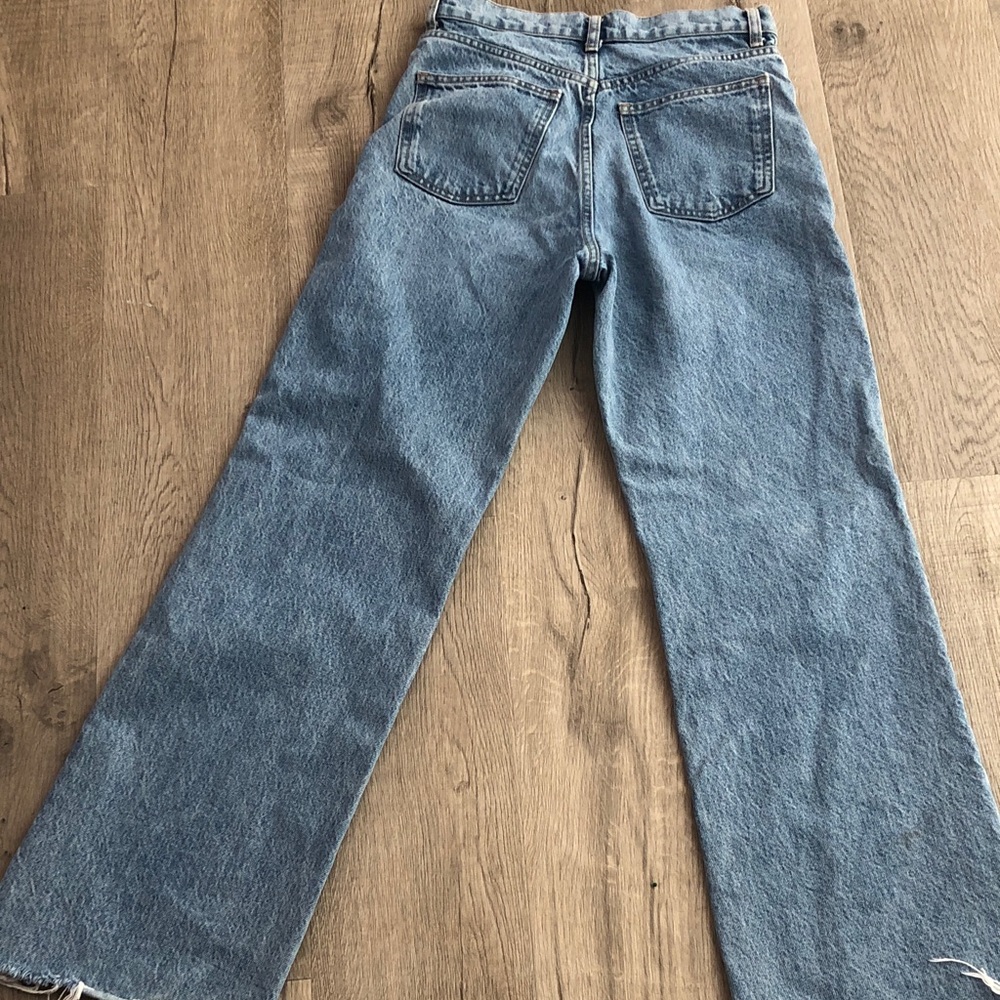 Zara size 4 wide leg Blue Women's Jeans - Picture 5 of 7